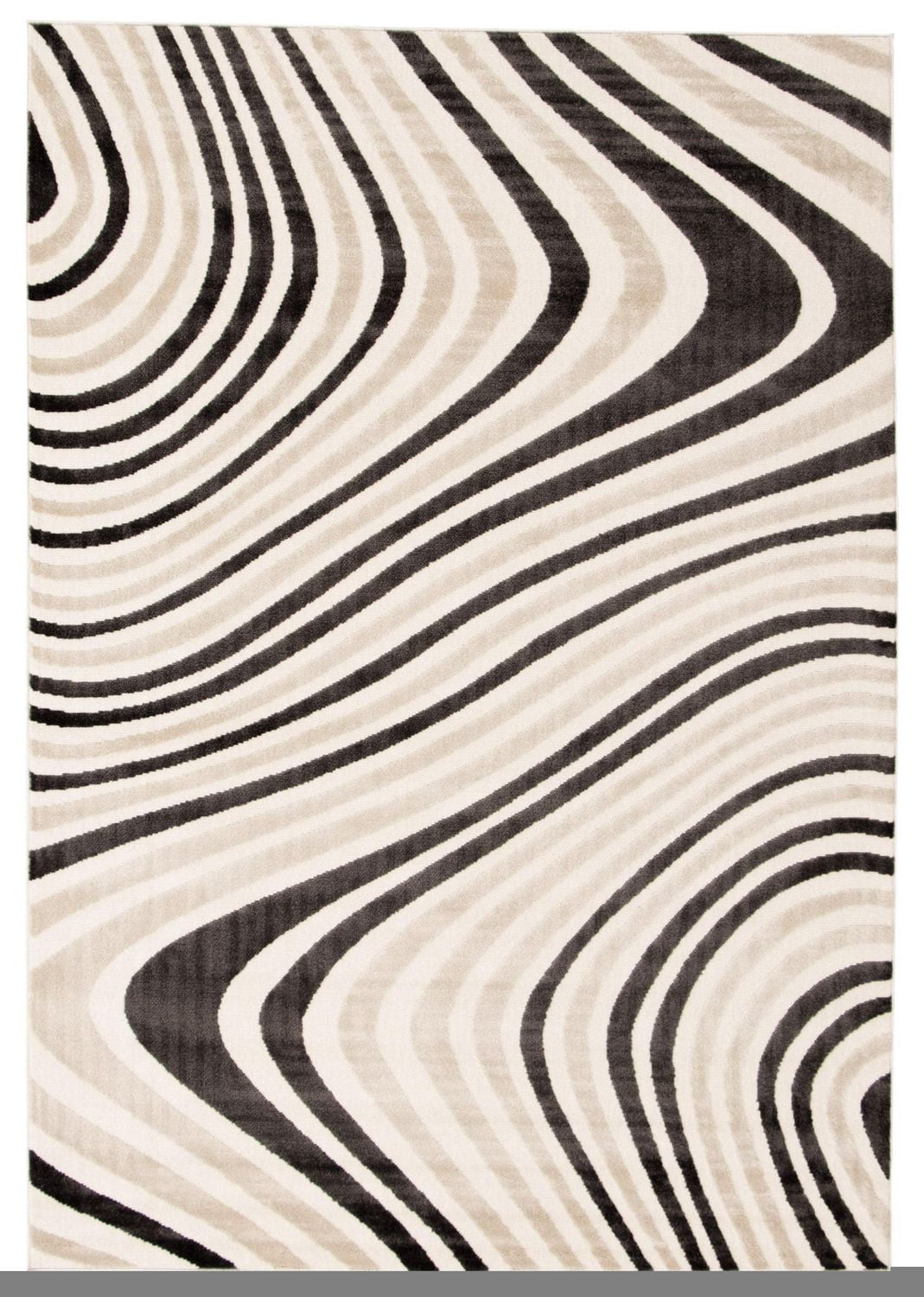 ECARPET Modern Area Rug for Dining Room, Living Room, Bedroom or Den Zuma Taupe
