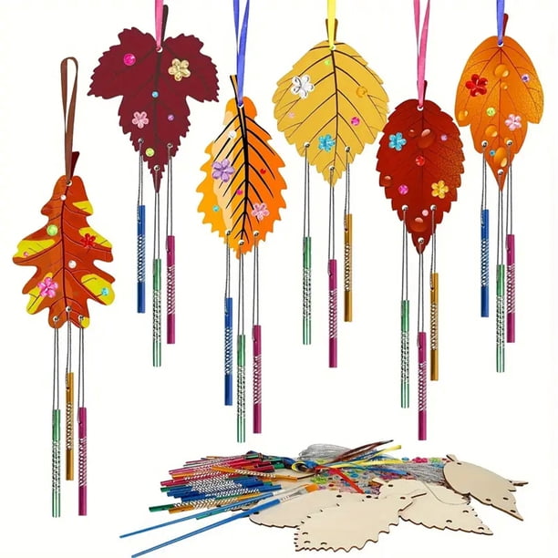 Carillón Viento 5/6/8/9/10/12PCS S Búho Navidad para Niñas/niños
