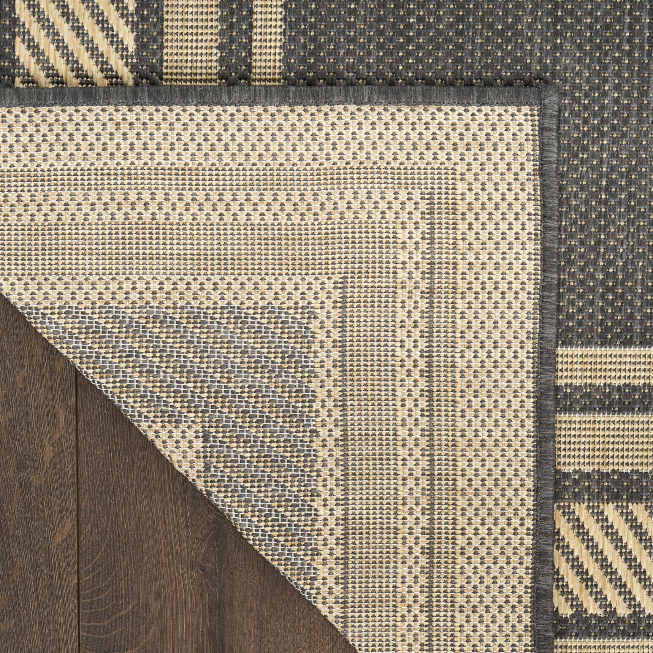 Nourison Horizon Indoor/Outdoor 2' x 3' Charcoal Modern Rug