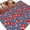 Red, variant on Red Floral Washable Small Entryway Area Rugs 2'x3', Flower Leaves Farmhouse Yellow Background Low Pile Throw Rug Non-Slip Sturdy Edge Binding Carpet for Front Door Floor Room Entry
