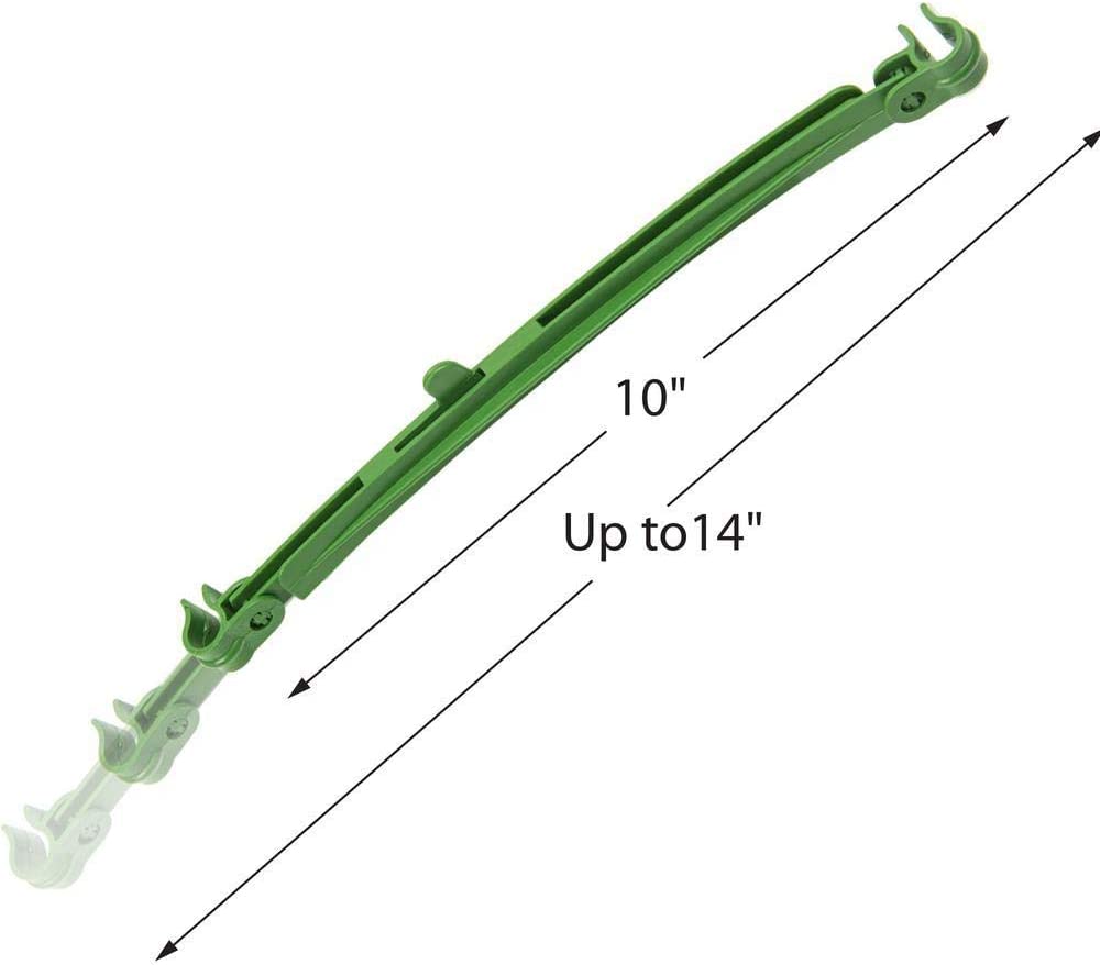 12pcs Adjustable - Stake Arms Tomato Cage Expandable Connectors Garden Climbing Trellis Connecting Rod for 11mm Diameter - Stakes