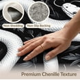 thumbnail image 6 of ODIKA 3'x5' Washable Area Rug Non-Slip, Flatweave, Easy Care Snake Serpent Retro Aesthetic With Bold Coiled Vintage Motif for Hallway, Laundry Room, 6 of 7