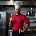 thumbnail image 1 of Men's Cardigan for Everyday Casual Wear - Knit Long Sleeve Chef Coat Top with Comfortable Lightweight Construction for Spring Summer, 1 of 3