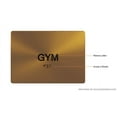 thumbnail image 4 of Gym Sign - Gold(Aluminium, Gold/Black,Size 5x7) The Sensation line, 4 of 4