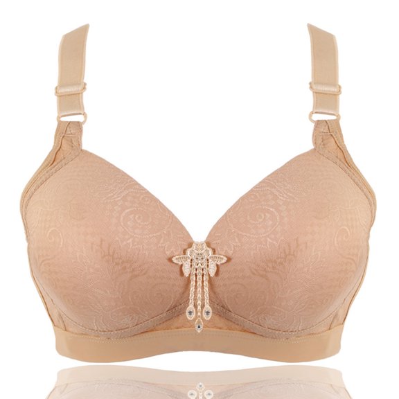 Summer Savings Clearance 2023! TAGOLD Plus Size Bra for Womens,Womens Solid Lace Lingerie Bras Plus Size Underwear Bralette Bras Comfortable Bra