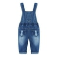 thumbnail image 2 of KIDSCOOL SPACE Baby Girl Boy Bib Pocket Jean Overalls,Unisex,6- 12 Months, 2 of 7