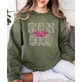 thumbnail image 6 of Camo God Is Good All The Time Sweatshirt for Women - Christian Faith Pullover Army Green Sweatshirt Adult Small, 6 of 7