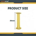 thumbnail image 4 of 100 Pack of Chicago Screw Post Binding Screws, 25mm Brass Plated Metal Screw Posts for Scrapbooking, Photo Albums, Binding Leather Repair, 4 of 8
