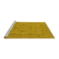 thumbnail image 2 of Ahgly Company Machine Washable Indoor Rectangle Oriental Yellow Traditional Area Rugs, 2' x 4', 2 of 4