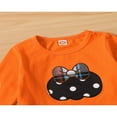 thumbnail image 4 of Kids Baby Girls Casual 2 Pcs Clothes Set Polka Dots Printed Pattern Pullover and Flared Trousers, 4 of 6