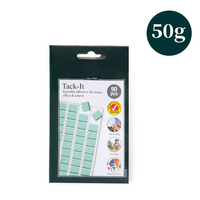 CAROOTU Reusable Removable Adhesive Tacky Putty White Green Tack Poster Multipurpose Wall Safe Sticky Tack
