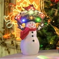 thumbnail image 1 of Yescom Christmas Tabletop Decoration Snowman with Led Light Christmas Theme Wedding Home Party Tabletop Decoration, 1 of 9