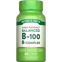 B-100 Complex Vitamin | 60 Vegan Capsules | High Potency | by Nature's Truth