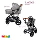 thumbnail image 4 of Carriola Con Portabebé Y Bambineto Starkids Galaxis Plata, 4 of 5