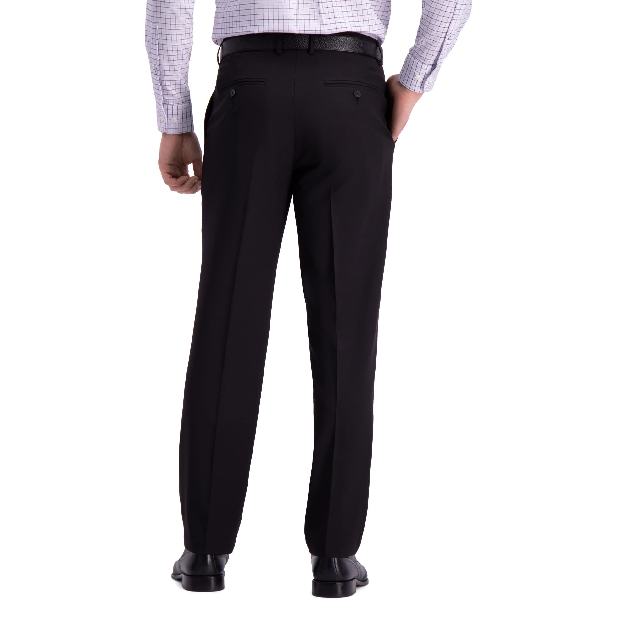 Haggar Men's Premium Comfort Straight Fit Flat Front Dress Pant