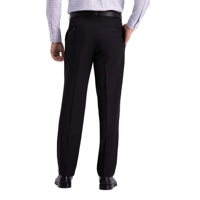 Haggar Pantalon Habillé pour Homme, Coupe Droite, devant Plat, Confort Supérieur