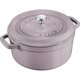 thumbnail image 1 of Staub Horno holandés redondo de hierro fundido de 4 cuartos de galón, color lila, 1 of 8
