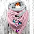 thumbnail image 2 of Foulard à Boutons Chauds Hiver en Coton Imprimé Papillon pour Femmes, 2 of 3