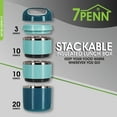 thumbnail image 2 of 7Penn Stackable Insulated Lunch Containers - 3 Tier Hot Lunch Box for Adults, 2 of 2