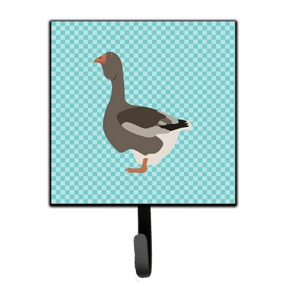 Carolines Treasures BB8071SH4 Toulouse Goose Blue Check Leash or Key Holder