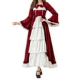thumbnail image 5 of VOGUES Renaissance Dress Court-Style Princess Dress - Red Xxl Festival Outfits For Women, 5 of 5