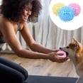 thumbnail image 3 of CHUANK 3pcs Pet Dog Puppy Spikey Balls Funny Tooth Cleaning Interactive Plaything Toy, 3 of 6