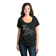 thumbnail image 2 of Thread Tank Hey Hello Howdy Women's Relaxed Slouchy Dolman T-Shirt Tee Heather Black 3X-Large, 2 of 4