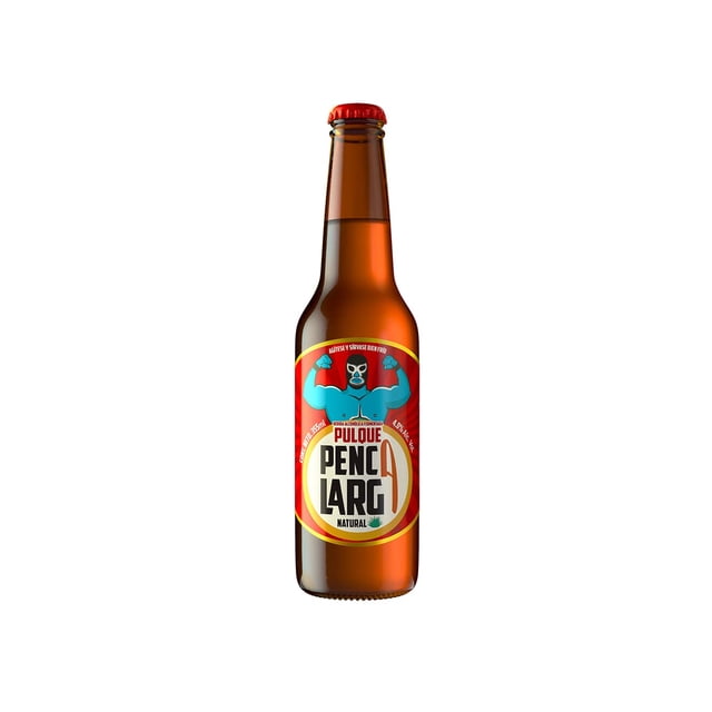 Pulque Penca Larga, pulque premium pasteurizado, 12 botellas de 355 ml (Natural)