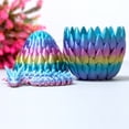 thumbnail image 3 of 3D Printed crystal dragon egg,Flexible Joint Animal lacertid Figurines,Realistic Eyes, Home Office Decor,Fidget Toy for Adults Teens Boy Festival Gifts, 3 of 12