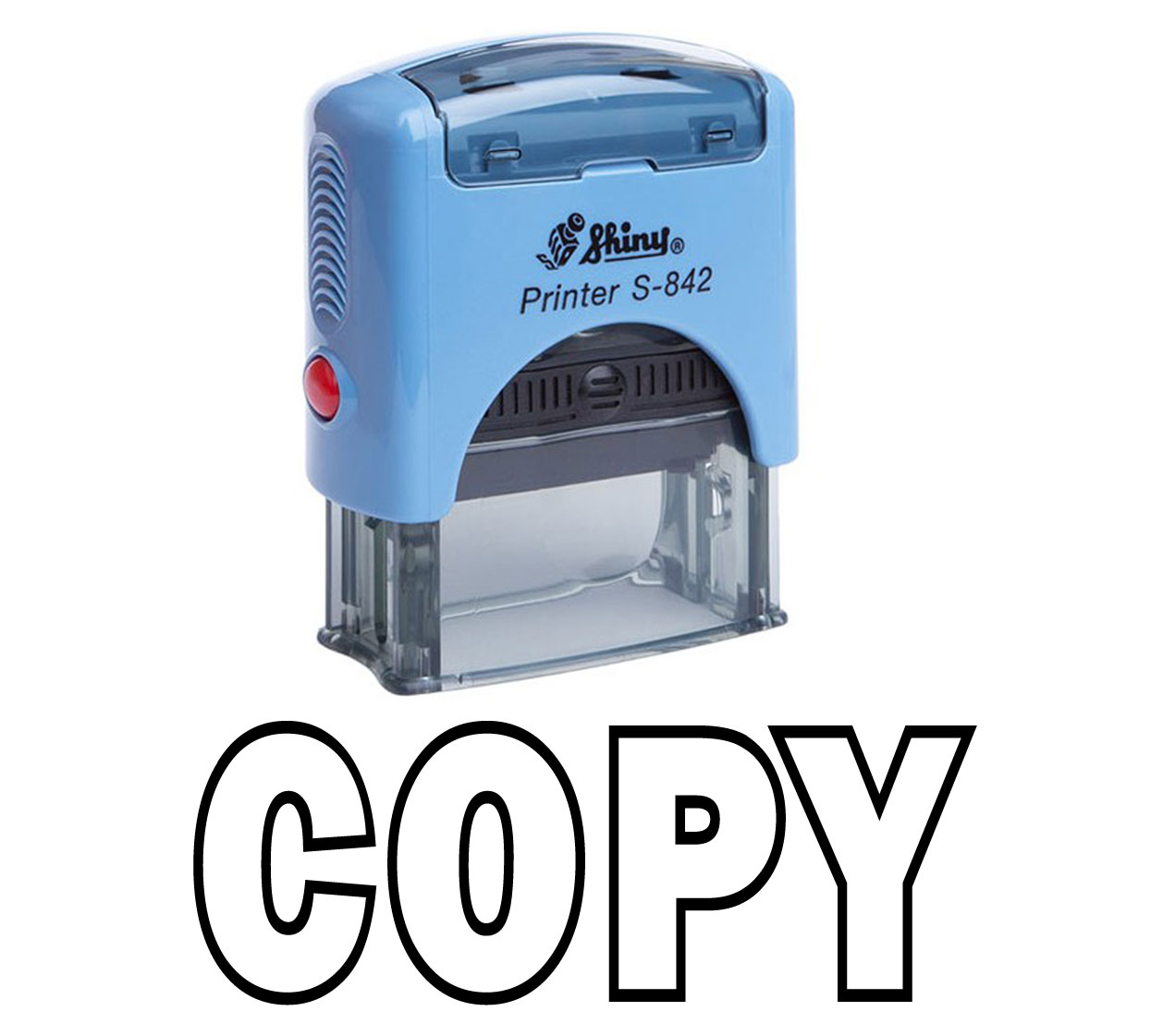 COPY Self Inking Rubber Stamp Office Stationary Custom Shiny Stamp