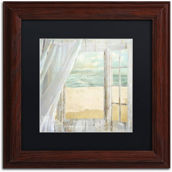 Trademark Fine Art "Summer Me I" Canvas Art by Color Bakery Black Matte, Wood Frame