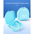 thumbnail image 3 of 2Pcs Retainer Case with Vent Holes, Mouth Guard Case with Tight Snap Closure, 3 of 7