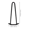 thumbnail image 3 of Miangastore DIY Assembly Table Leg Metal Black for Small Table Reading 2Pcs 11.9X6.3X1In, 3 of 8