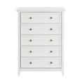 thumbnail image 5 of Modern 5 Drawers Dresser 5 Drawers Cabinet, Chest of Drawers Closet Organizers and Storage Clothes Storage Drawers Cabinet for Living Room, Farmhouse Dresser Organizer (White), 5 of 12
