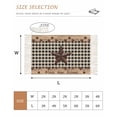 thumbnail image 2 of Texas Star Plaid Washable Area Rug 3'x5', Farmhouse Black Brown Texas Vintage Woven Cotton Tassels Kitchen Rugs, Non Slip Indoor Door Mat Throw Carpet for Entryway Living Room Nursery Laundry Room, 2 of 9