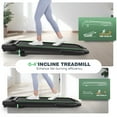 thumbnail image 4 of Simpfree 3 in 1 Under Desk Treadmill with Removable Desk, Walking Pad with Height Adjustable Armrests, LED Touch Screen, Remote Control, 0.5-7.5 mph, 4 of 7