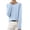 Sky Blue women fall knit pullover tops a1, variant on Aaihamo Women Fall Winter Long Sleeve Knit Pullover Tops Casual Loose Round Neck Sweater Blouses Cozy Outfits, Navy M