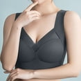 thumbnail image 2 of DDAPJ pyju Plus Size Bras for Women, Womens Sports Bras Breathable Mesh Push up Wireless Bra Seamless Shaping Yoga Running Underwear Workout Gym Activewear Bra Dark Gray XXXXXXL, 2 of 6