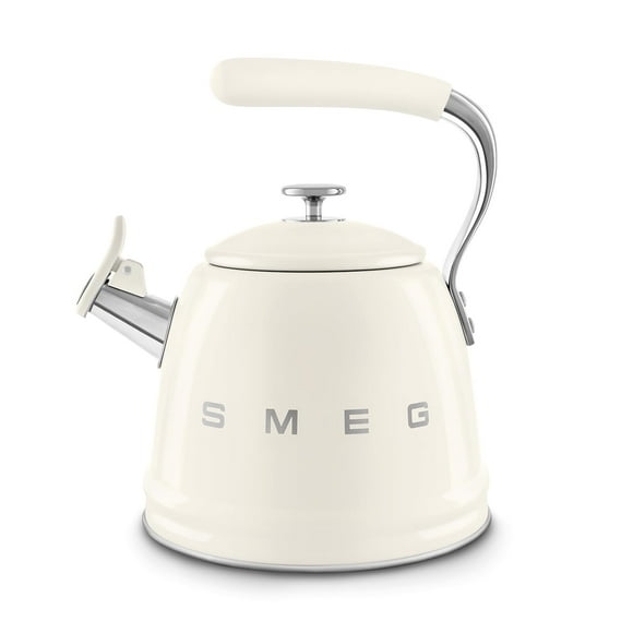 Hervidor de Estufa Retro SMEG 2.3L Crema con Silbato