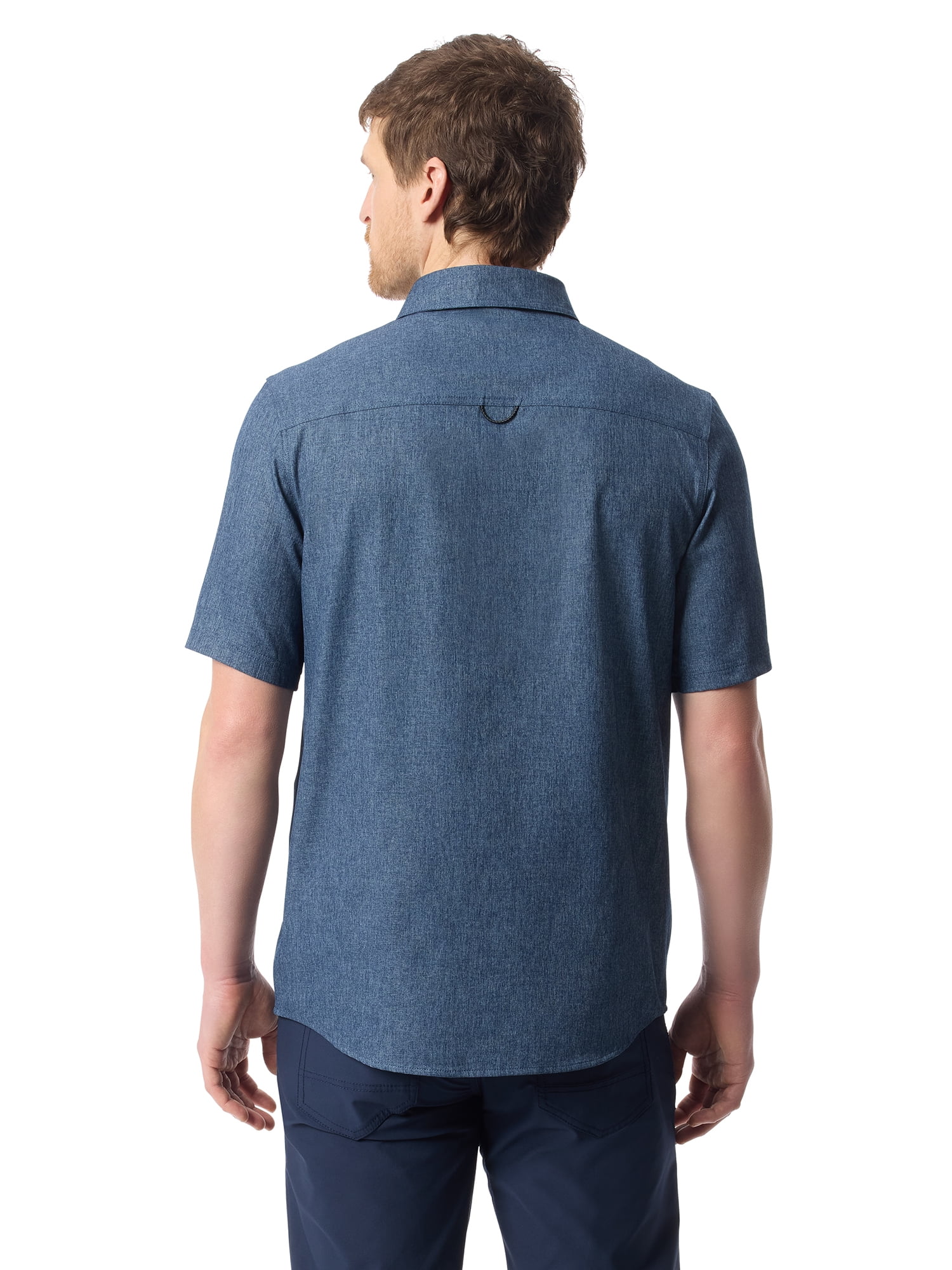 Bass & Co Men's Traveler Shirt with Short Sleeves, Size S-3XL