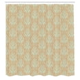 thumbnail image 2 of Ambesonne Damask Shower Curtain, Wildflowers Leaves Vintage, 69"Wx75"L, Almond Green, 2 of 4