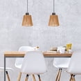 thumbnail image 4 of Shisuyan 4pcs Hand Woven Simulation Rattan Lamp Shade For E27 E14 Pendant Light Bohemian Paper Rope Lampshade Rustic Ceiling Lamp Cover For Living Room Bedroom, 4 of 8