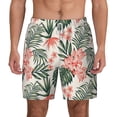 thumbnail image 2 of Picia Lilies Flowers pattern Mens Swim Trunks with Compression Liner Stretch Beach Shorts Quick Dry with Zipper Pockets No-Chafing Board Shorts-XX-Large, 2 of 9
