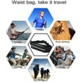 thumbnail image 7 of Maspost Water Resistant Running Belt Waist Pack, Black, 7 of 7