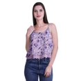 thumbnail image 1 of Moomaya Haut Court à Bretelles Spaghetti Imprimé pour Femmes Cami Tops d'Été, 1 of 5