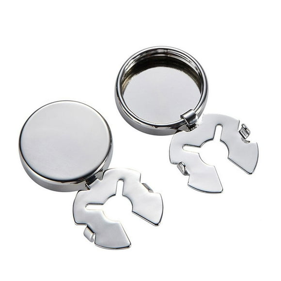 1 Par de Gemelos de Cubierta de Botón de para Formal , Cubiertas de Botones Formales de Hombre, Gemelos de Imitaci Plata BLESIY Gemelos para hombre