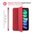thumbnail image 2 of Funda ProCase Smart para iPad Mini 7.ª y 6.ª generación de 8,3 pulgadas, color rojo, 2 of 5