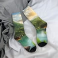 thumbnail image 5 of Sigee Lake Forest Dinosaur for Contrast Design Soft Moisture-Wicking Socks Crew Casual Athletic Stretchy Loose Middle Tube Socks, 5 of 6