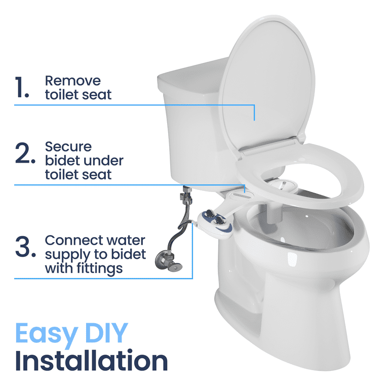 Luxe Bidet Neo 120 Luxury Fresh Water Self-Cleaning Non-Electric Bidet Attachment, White Luxe Bidet Neo 120 Luxury Fresh Water Self-Cleaning Non-Electric Bidet Attachment, White
