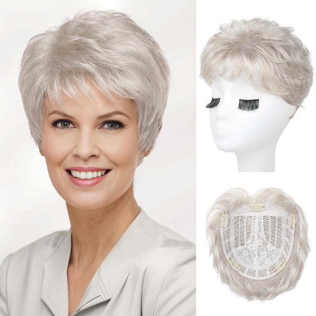 Topper REECHO Corto Wiglet para mujeres con cabello fino